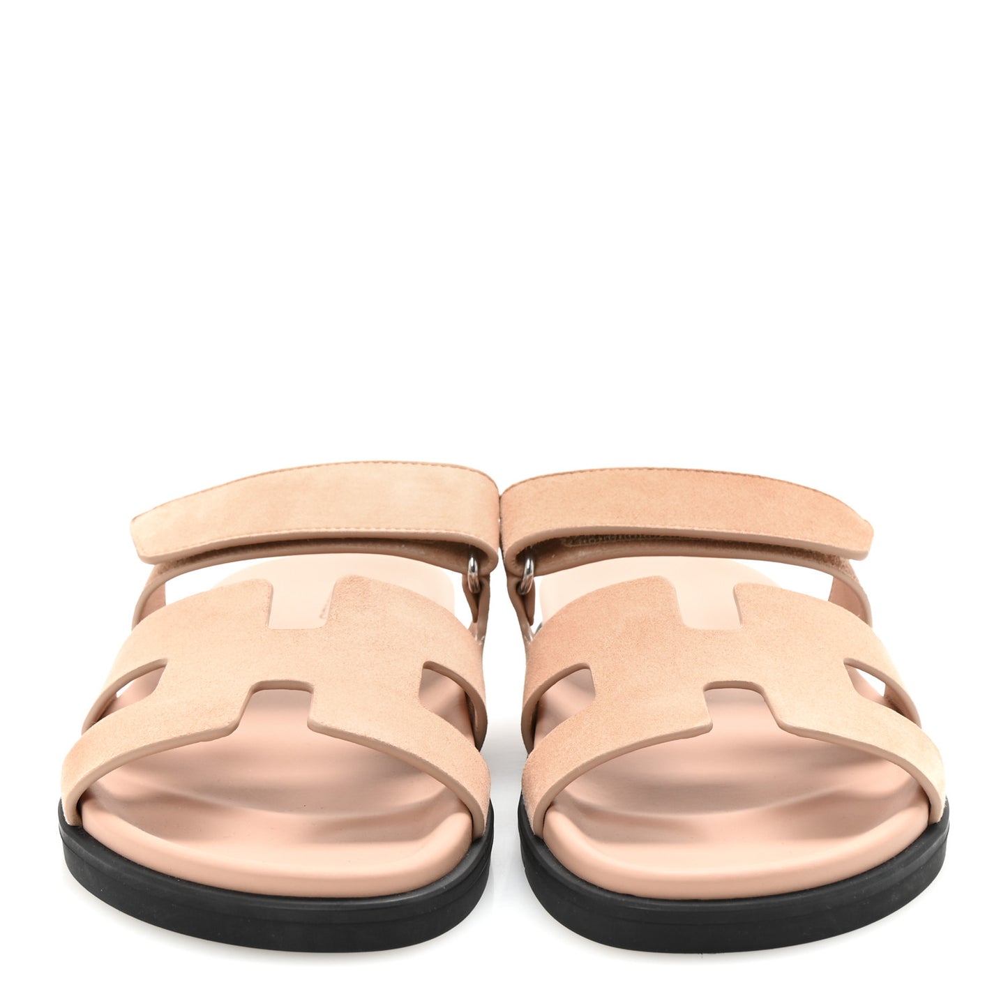 Suede Goatskin Womens Chypre Sandals 38 Nude