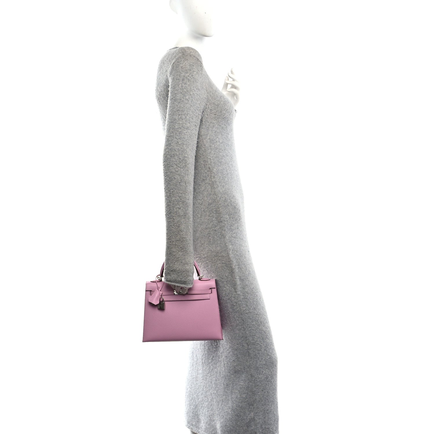 Hermes Epsom Kelly Sellier 25 Mauve Sylvestre 2 of 12