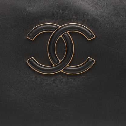 Chanel Shiny Calfskin Goatskin Quilted Coco Curve Vanity Black 7 of 12