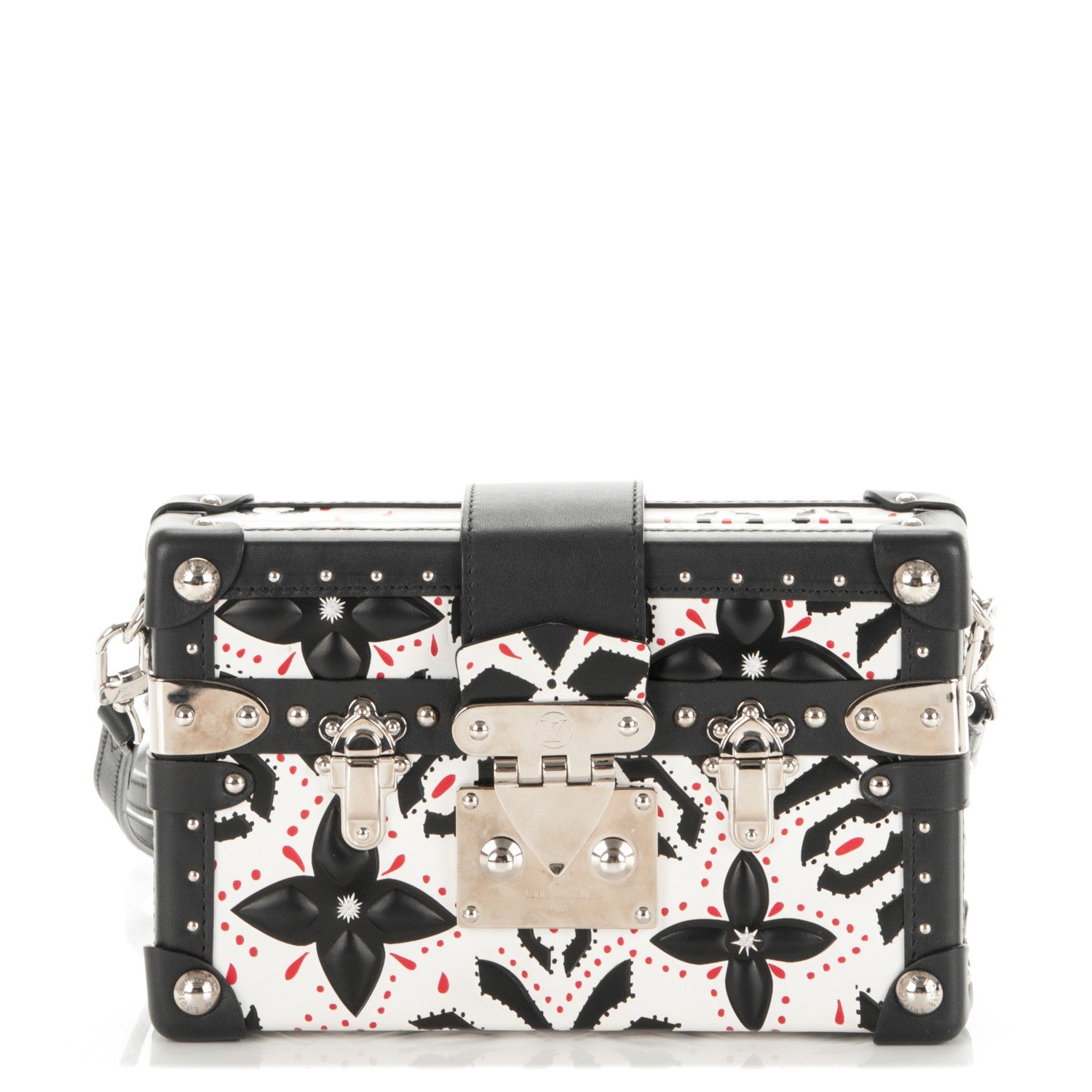 Louis Vuitton Calfskin Graphic Print Petite Malle 1 of 7