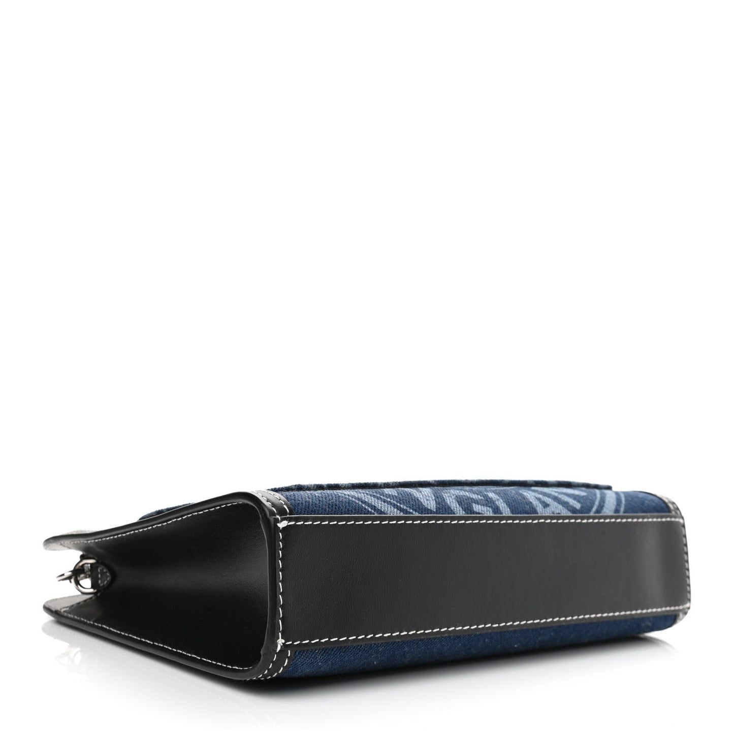 Denim Smooth Calfskin Mini Pocket Bag Blue