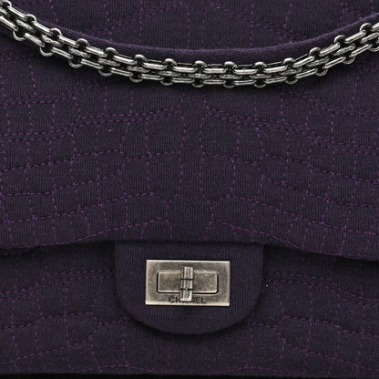 Chanel Jersey Coco's Croc 2.55 Reissue 226 Flap Purple 8 of 12