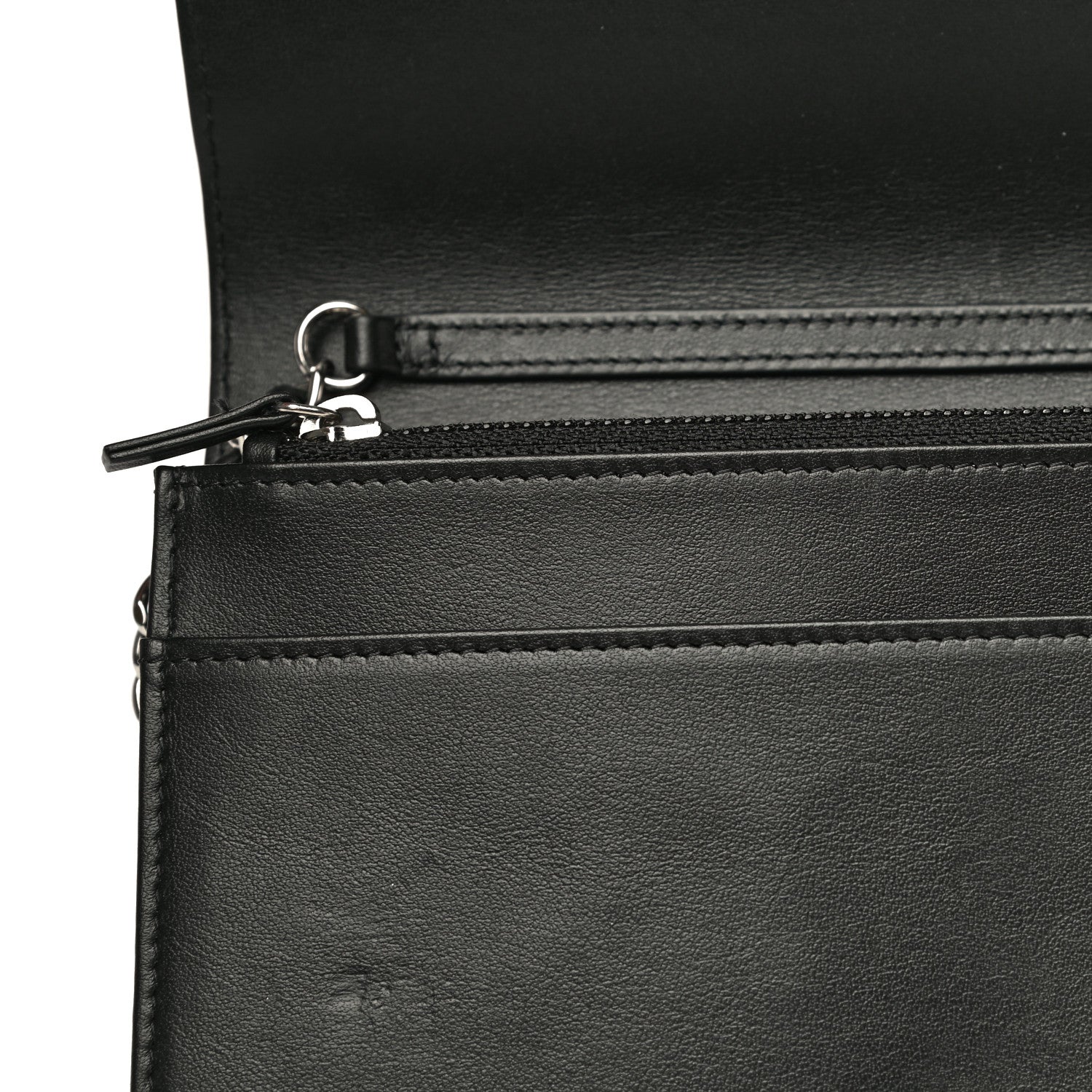 Chanel Caviar Camellia Embossed Wallet On Chain WOC Black 21 of 23