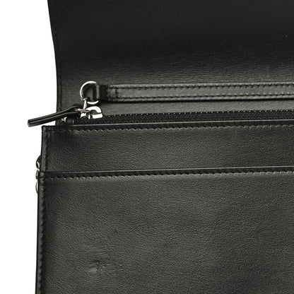 Chanel Caviar Camellia Embossed Wallet On Chain WOC Black 21 of 23