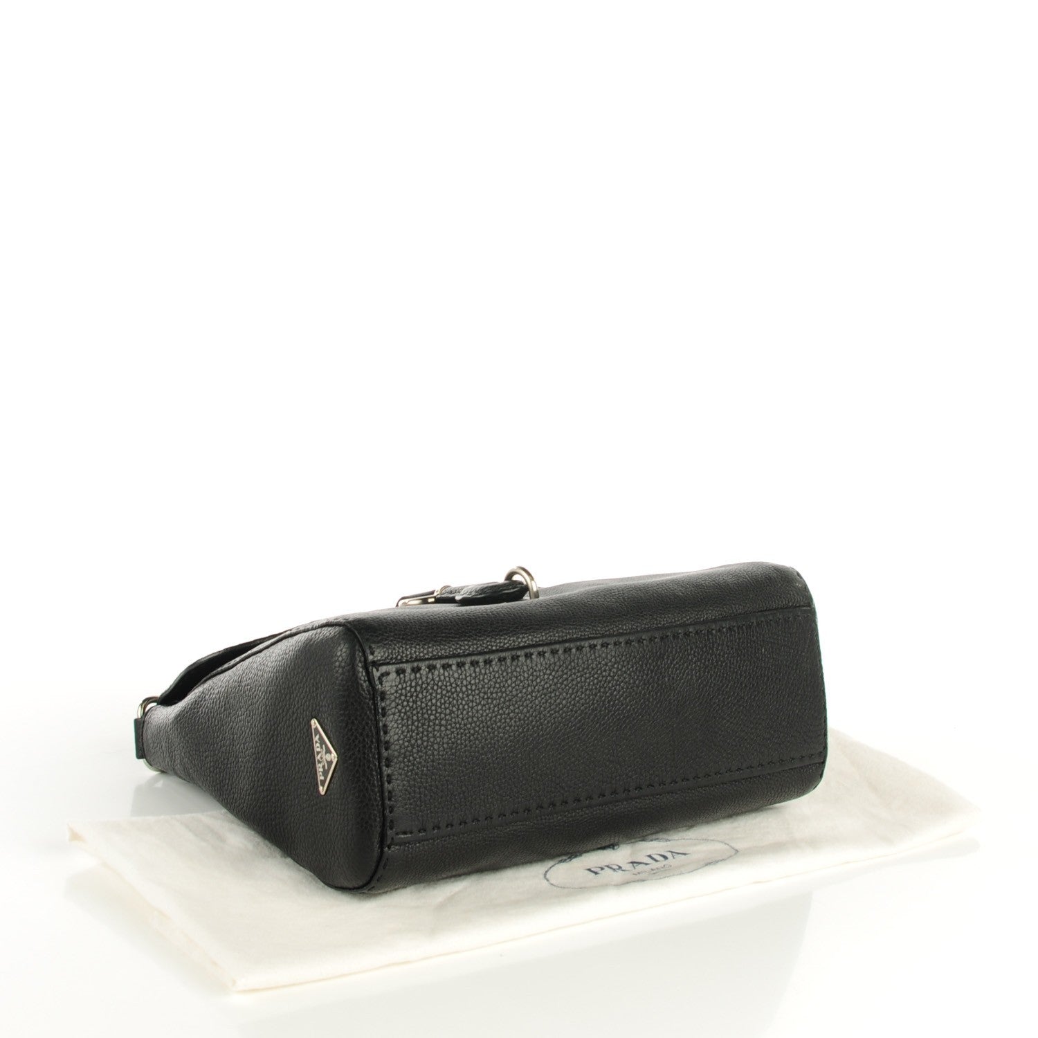 Prada Vitello Daino Shoulder Bag Nero Black 4 of 7