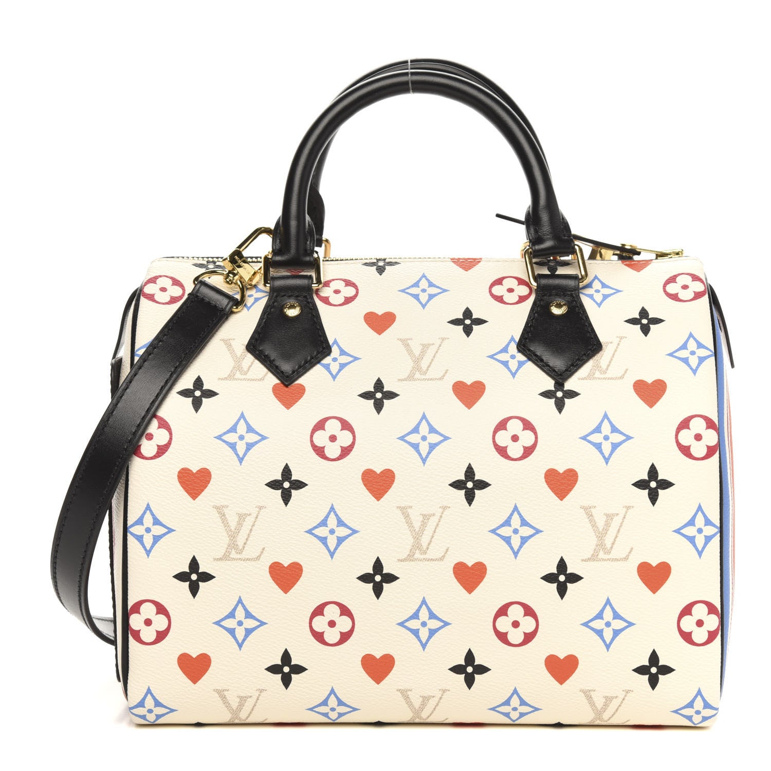 Louis Vuitton Game On Speedy Bandouliere 25 White 1 of 8