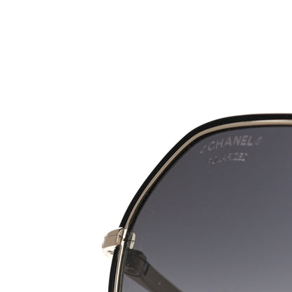Chanel Round Sunglasses 4251-J Gold Black 7 of 8