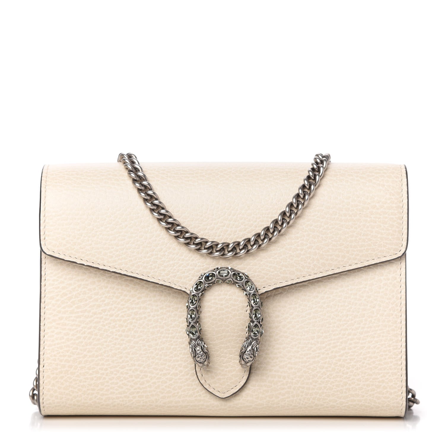 Gucci Dollar Calfskin Mini Dionysus Chain Wallet Mystic White 1 of 10