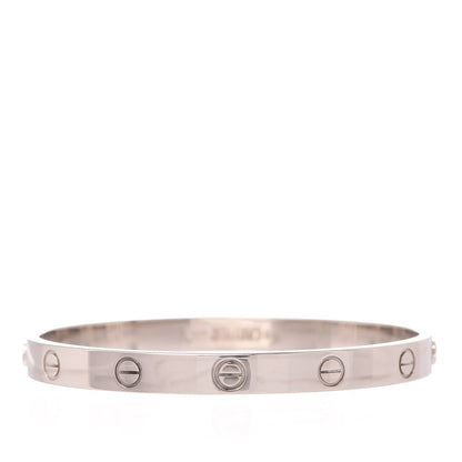 Cartier 18K White Gold LOVE Bracelet 18 3 of 7