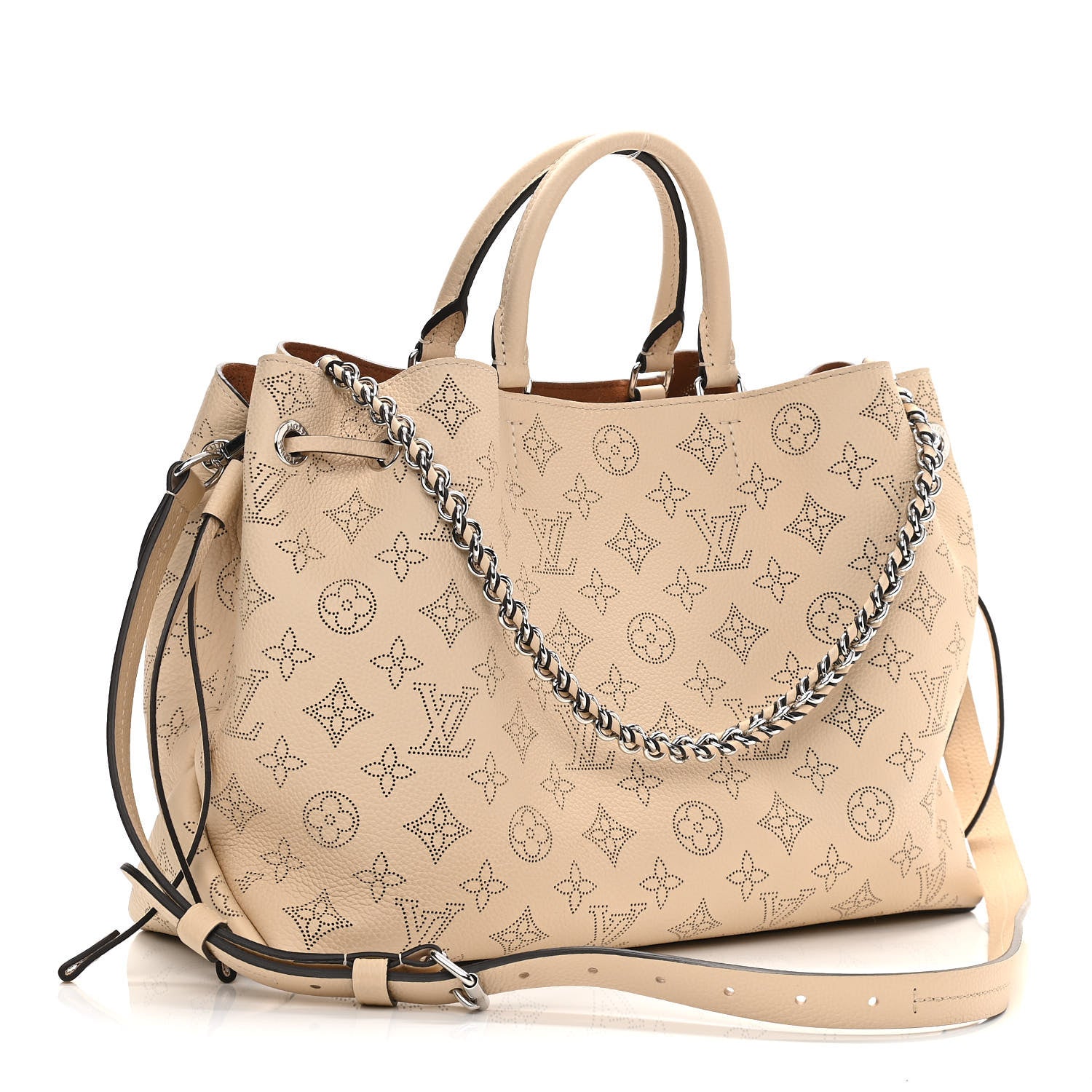 Louis Vuitton Mahina Bella Tote Creme Beige 3 of 10