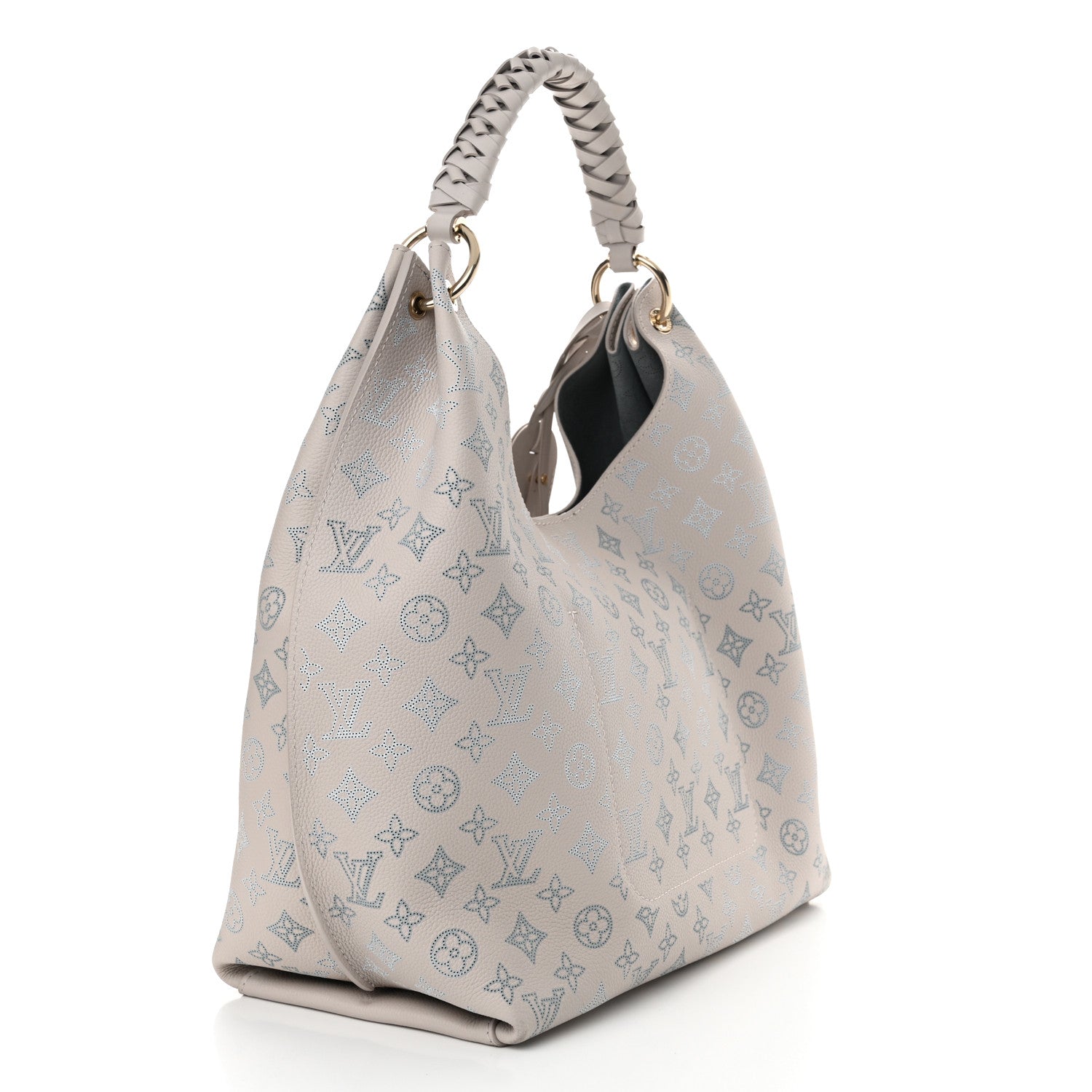 Louis Vuitton Mahina Carmel Hobo PM Brume Gray 3 of 11