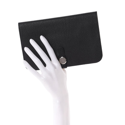 Hermes Togo Dogon Duo Wallet Black 2 of 7