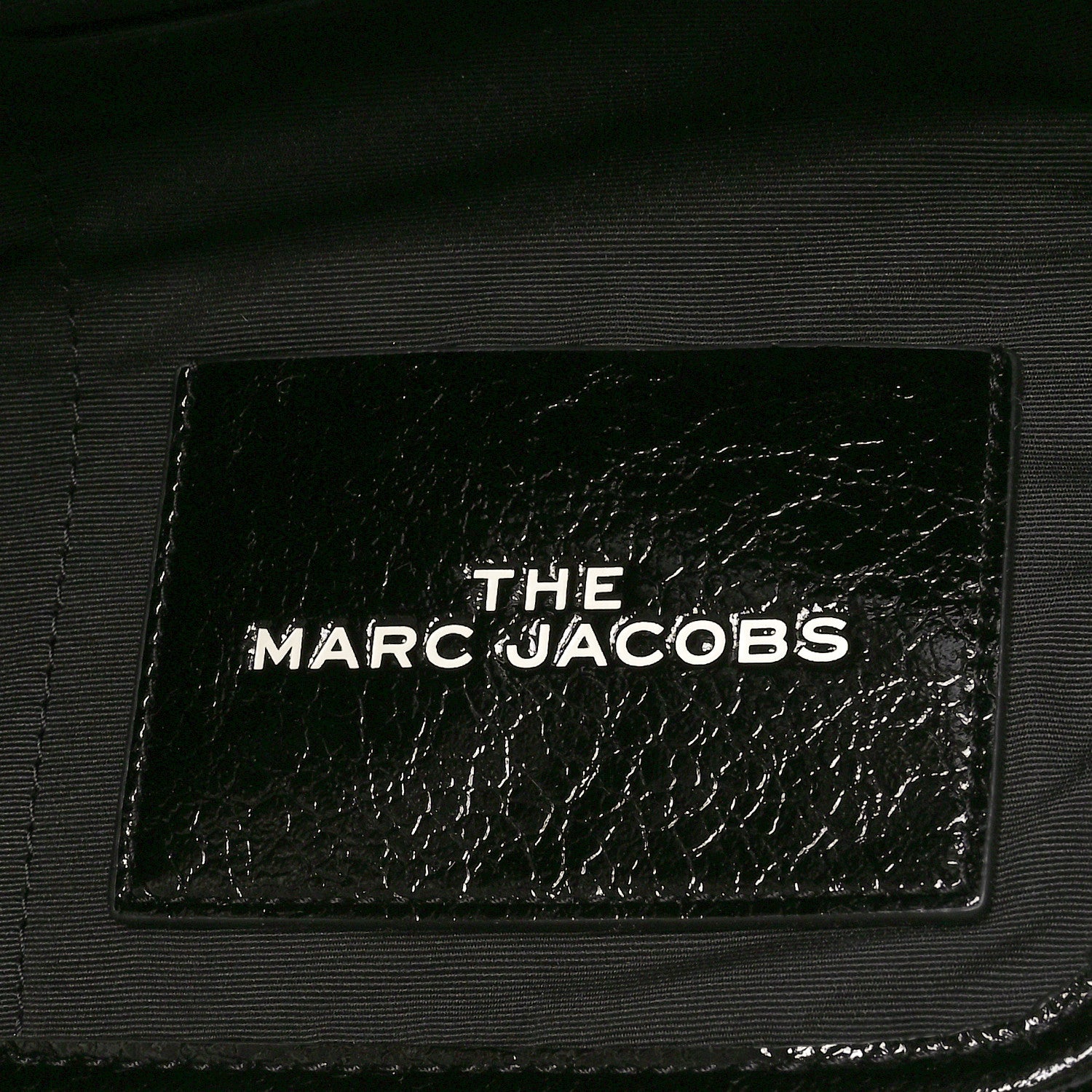 Marc Jacobs Shiny Calfskin Faux Shearling Large The Traveler Tote Bag Black 6 of 9