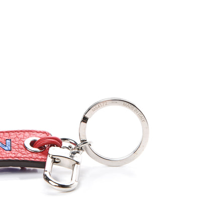 Louis Vuitton Taurillon Logo Tab Bag Charm Key Holder Blue 4 of 5