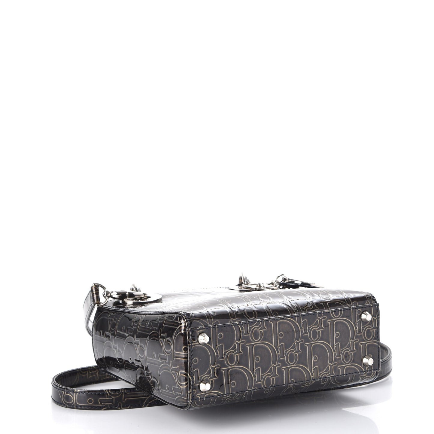 Patent Ultimate Mini Lady Dior Brown