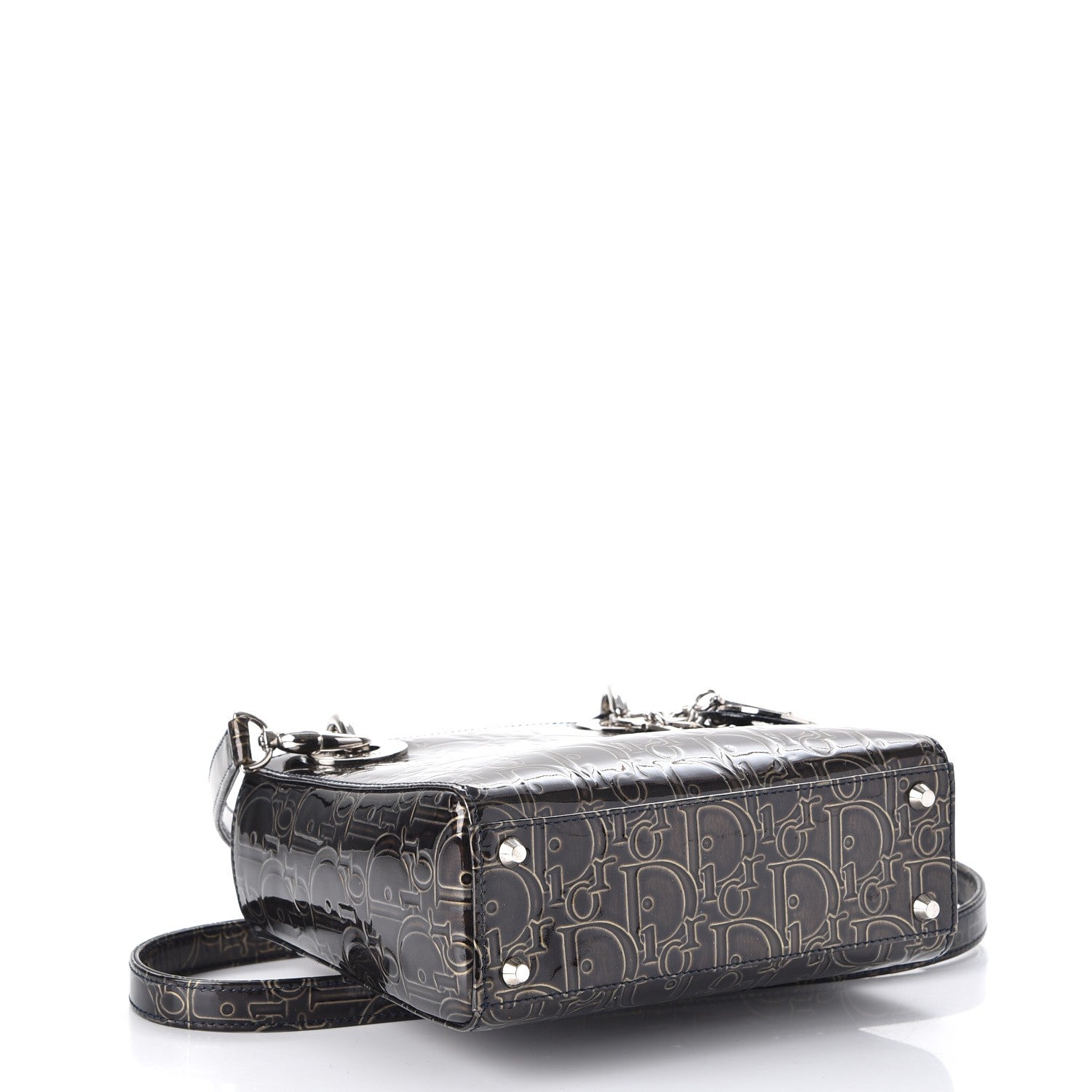 Christian Dior Patent Ultimate Mini Lady Dior Brown 4 of 7