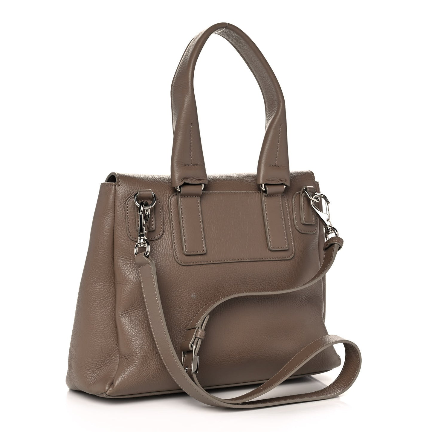 Calfskin Small Pandora Pure Flap Bag Mastic
