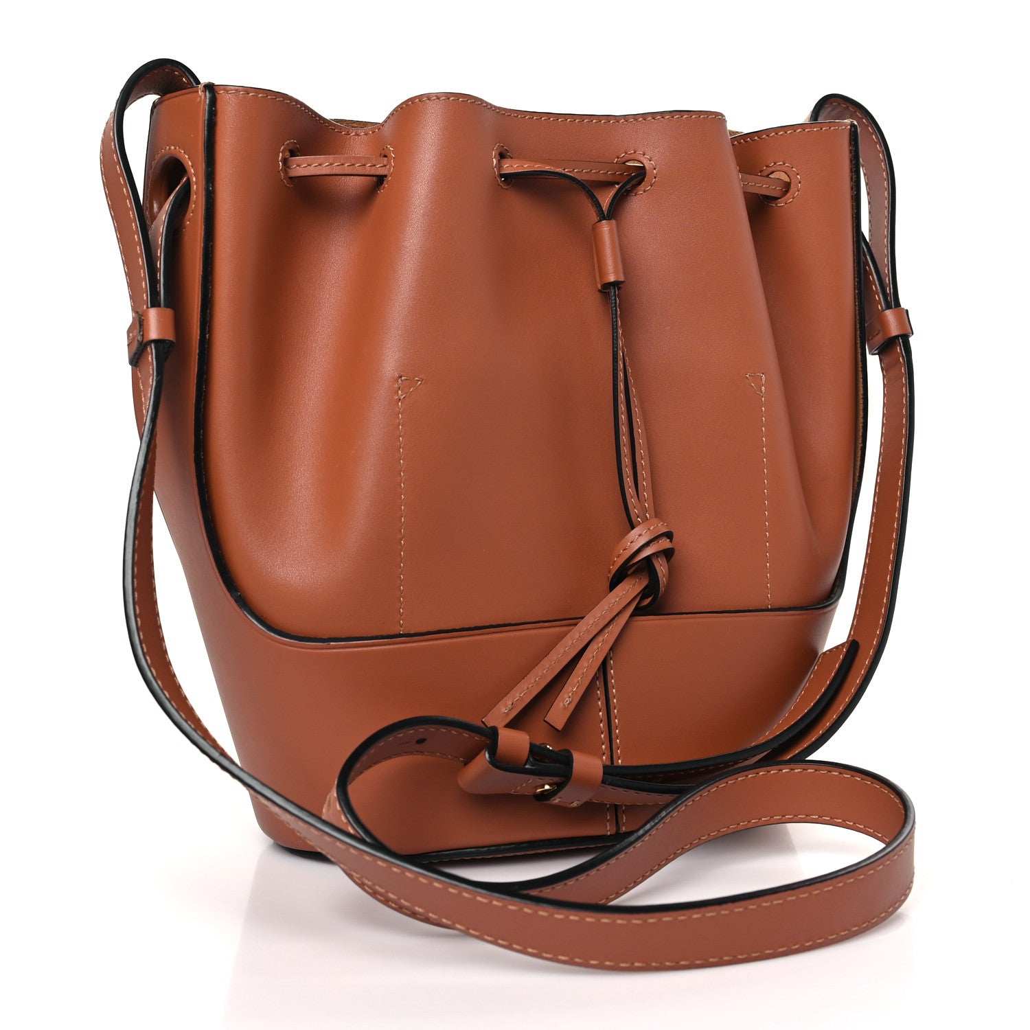 Loewe Calfskin Balloon Bucket Bag Tan 3 of 9