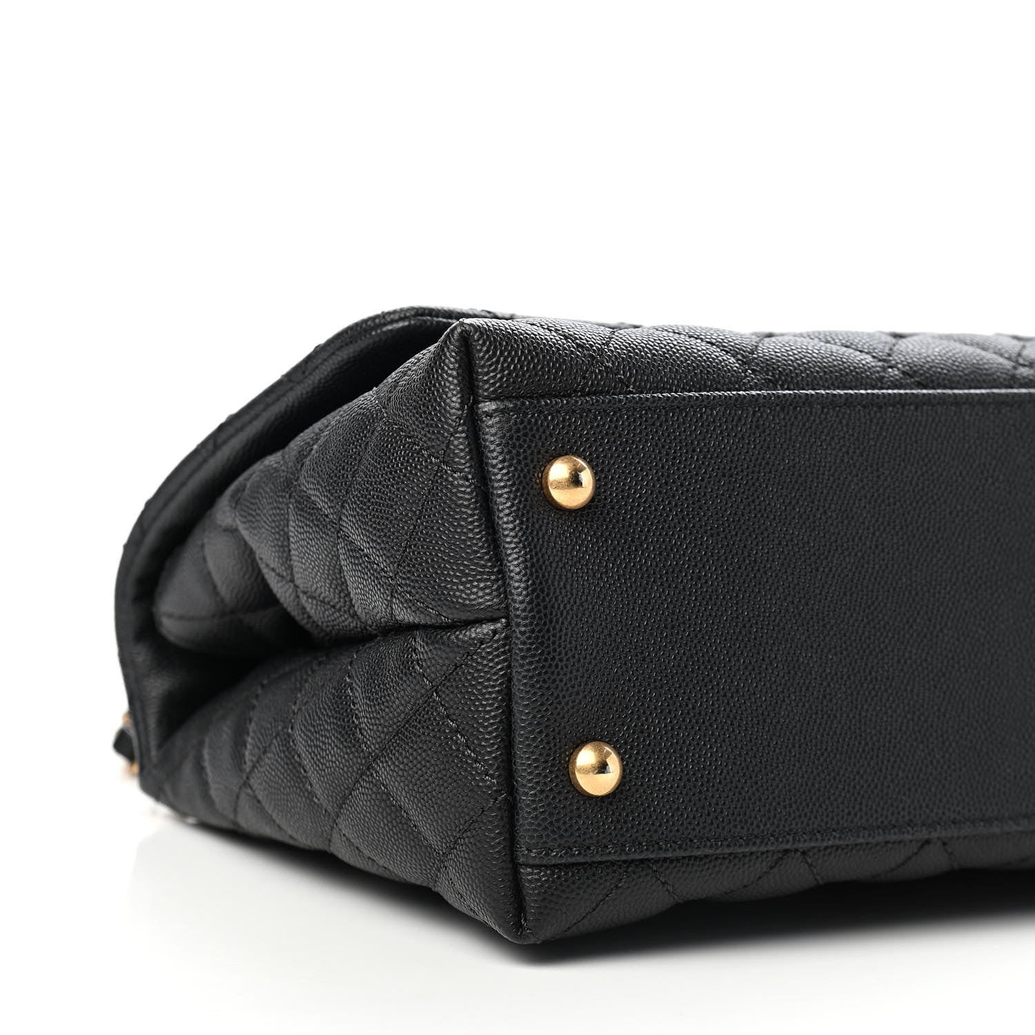 Chanel Caviar Lizard Quilted Small Coco Handle Flap Black 5 of 8
