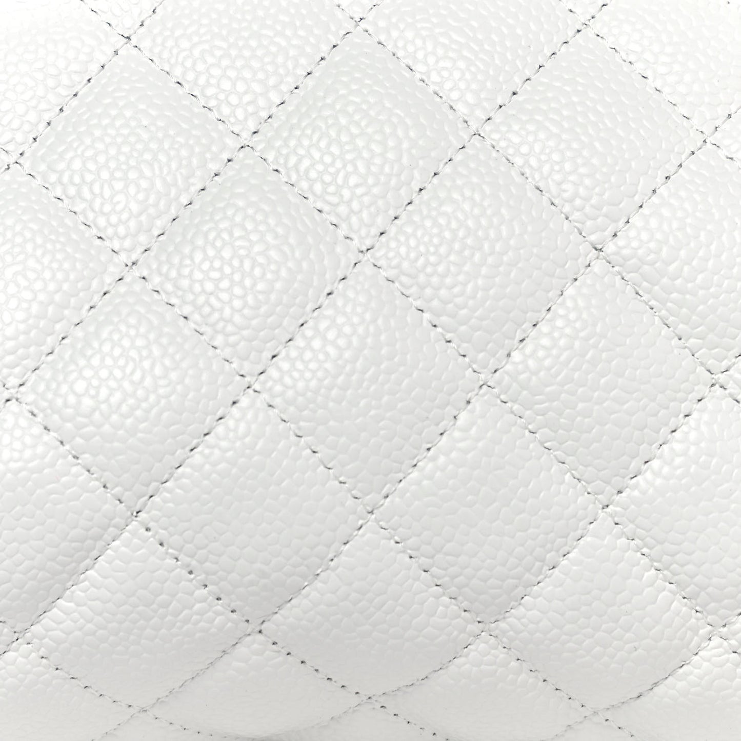 Caviar Quilted Timeless Clutch White