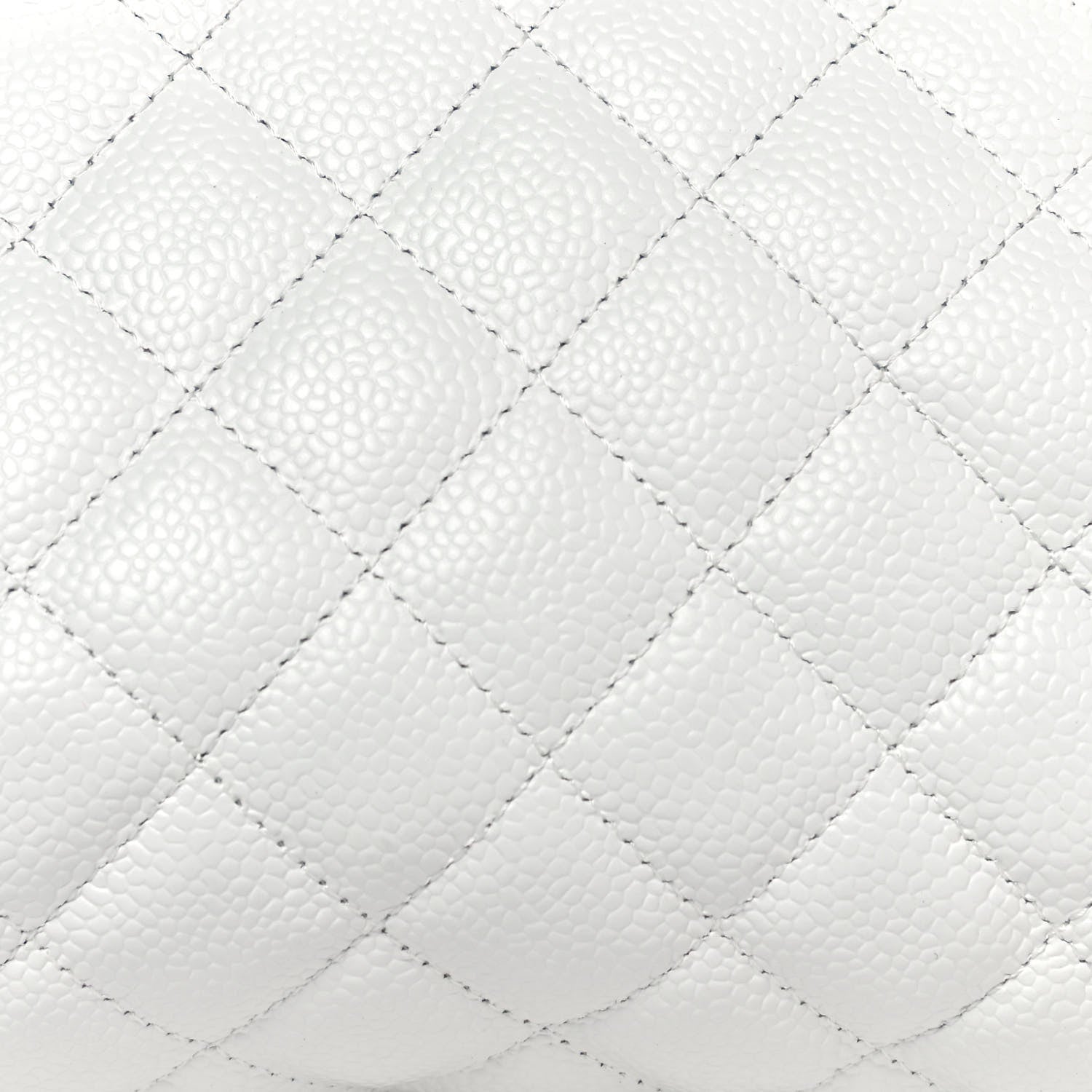 Chanel Caviar Quilted Timeless Clutch White 8 of 10
