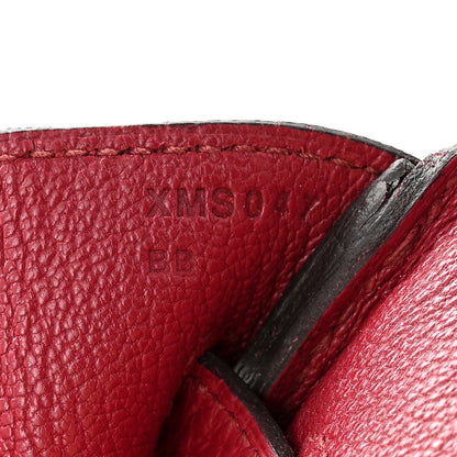 Hermes Taurillon Clemence Birkin 30 Rouge Grenat 8 of 12