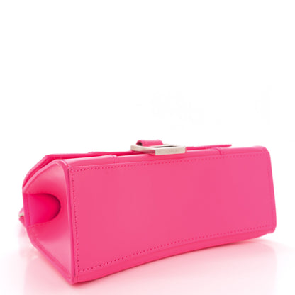 Balenciaga Shiny Box Calfskin Hourglass Top Handle Bag XS Hot Pink 4 of 13