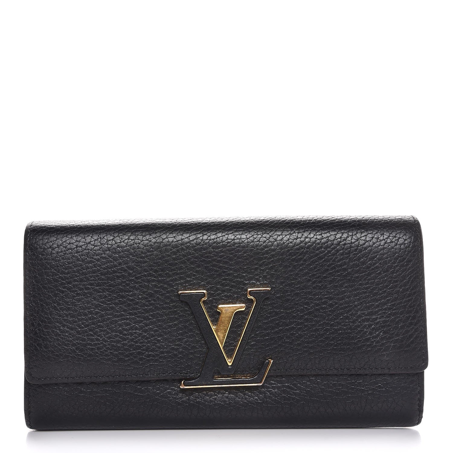 Louis Vuitton Taurillon Capucines Wallet Black 1 of 9