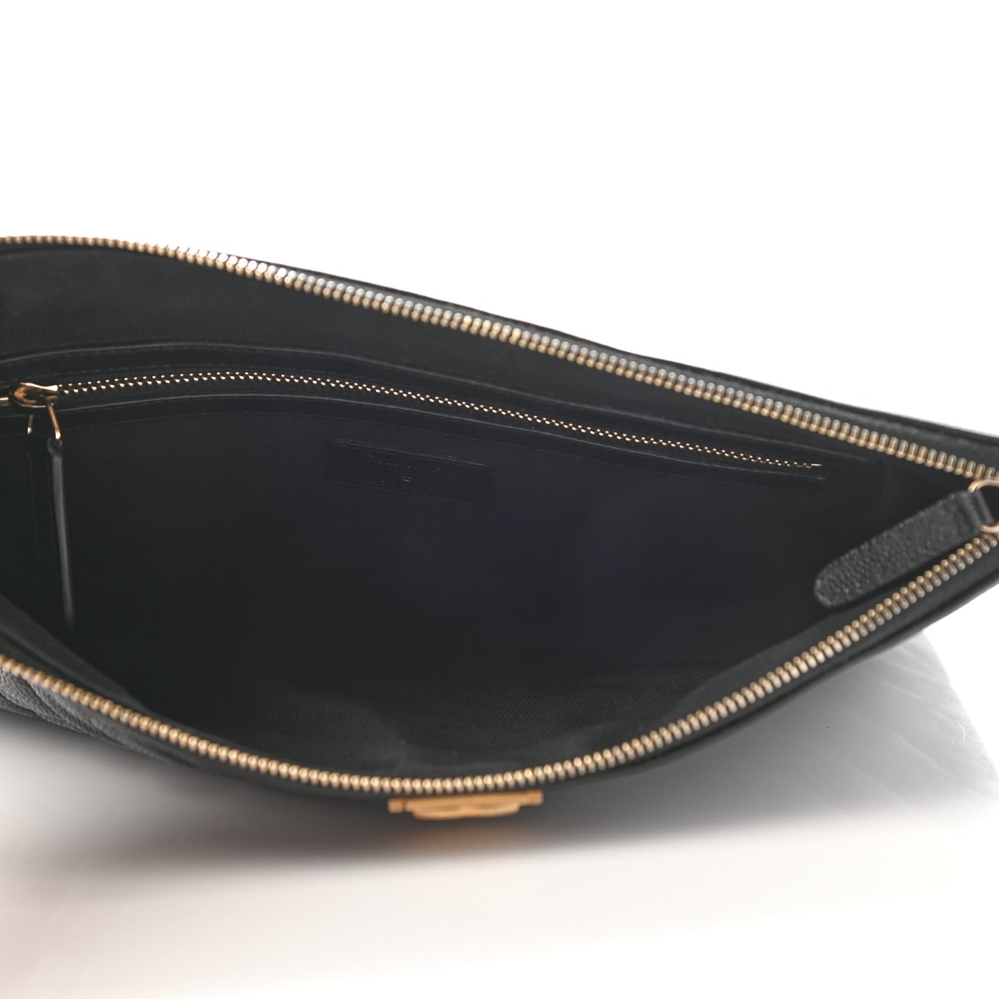 Caviar Quilted Medium Boy Cosmetic Case Black
