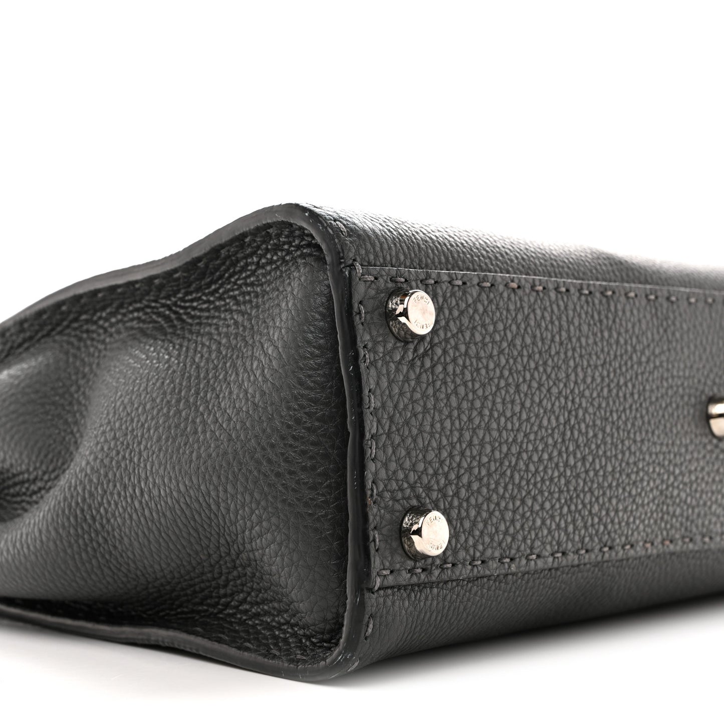 Cuoio Romano Selleria Bi-Color Medium Peekaboo Iconic Satchel Asfalto Latte