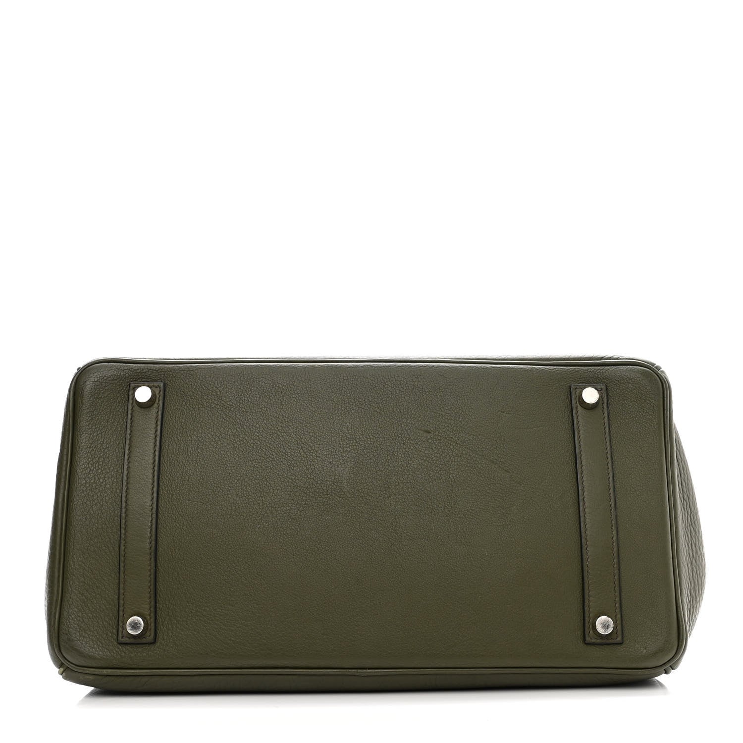 Hermes Taurillon Clemence Birkin 35 Vert Olive 15 of 16