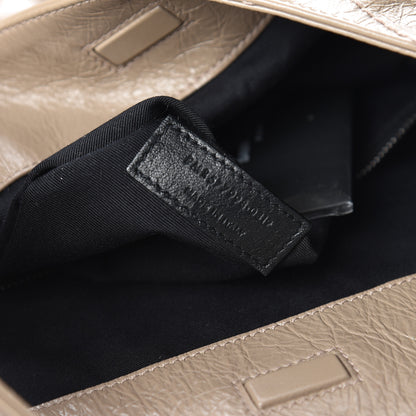 Saint Laurent Crinkled Calfskin Matelasse Monogram Niki Shoulder Bag Light Taupe 7 of 13