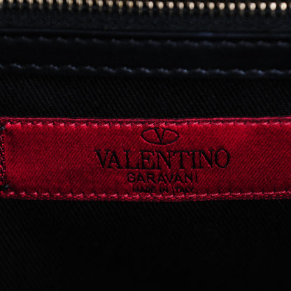 Valentino Garavani Vitello Medium Glam Lock Rockstud Flap Black 6 of 7