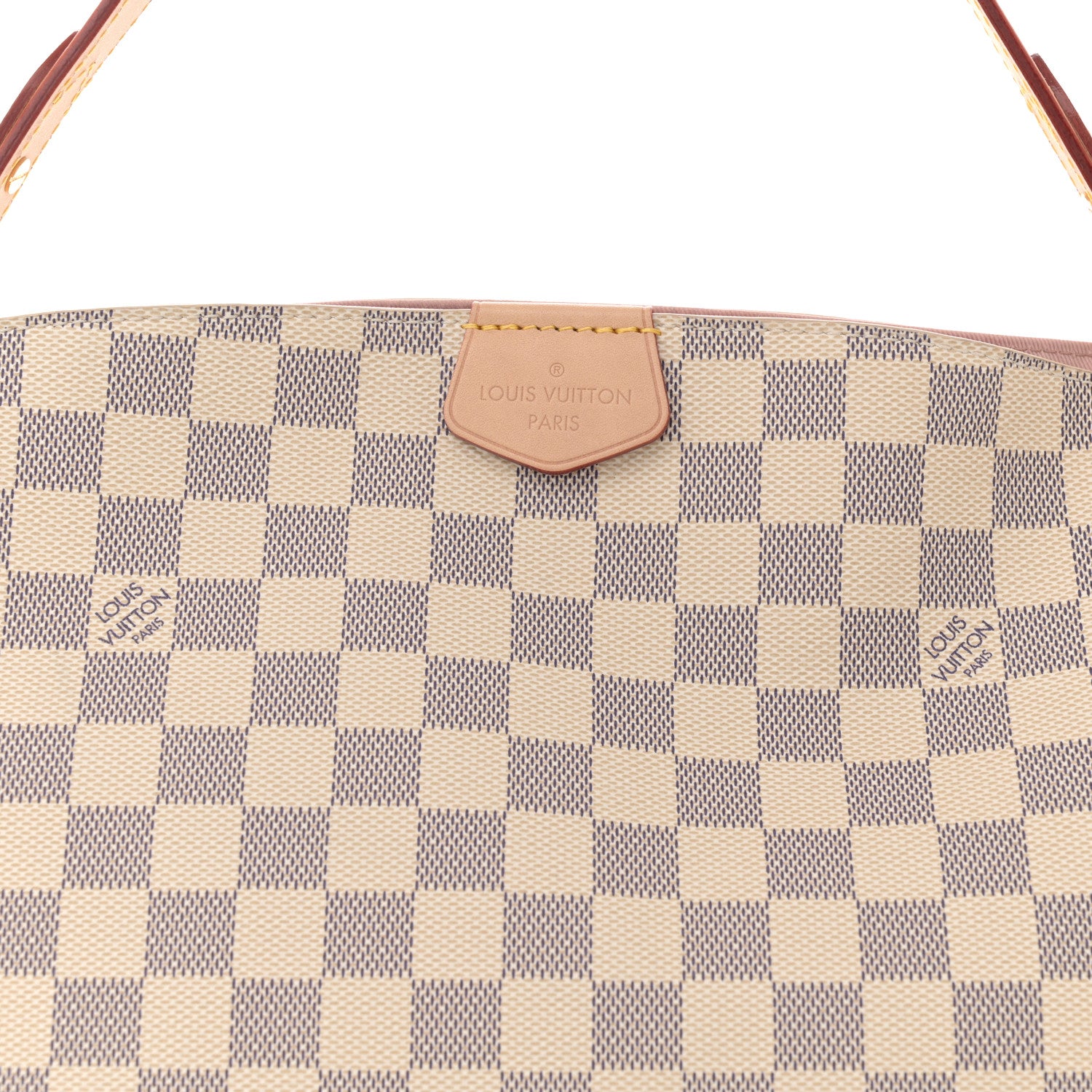 Louis Vuitton Damier Azur Graceful PM Rose Ballerine 7 of 9