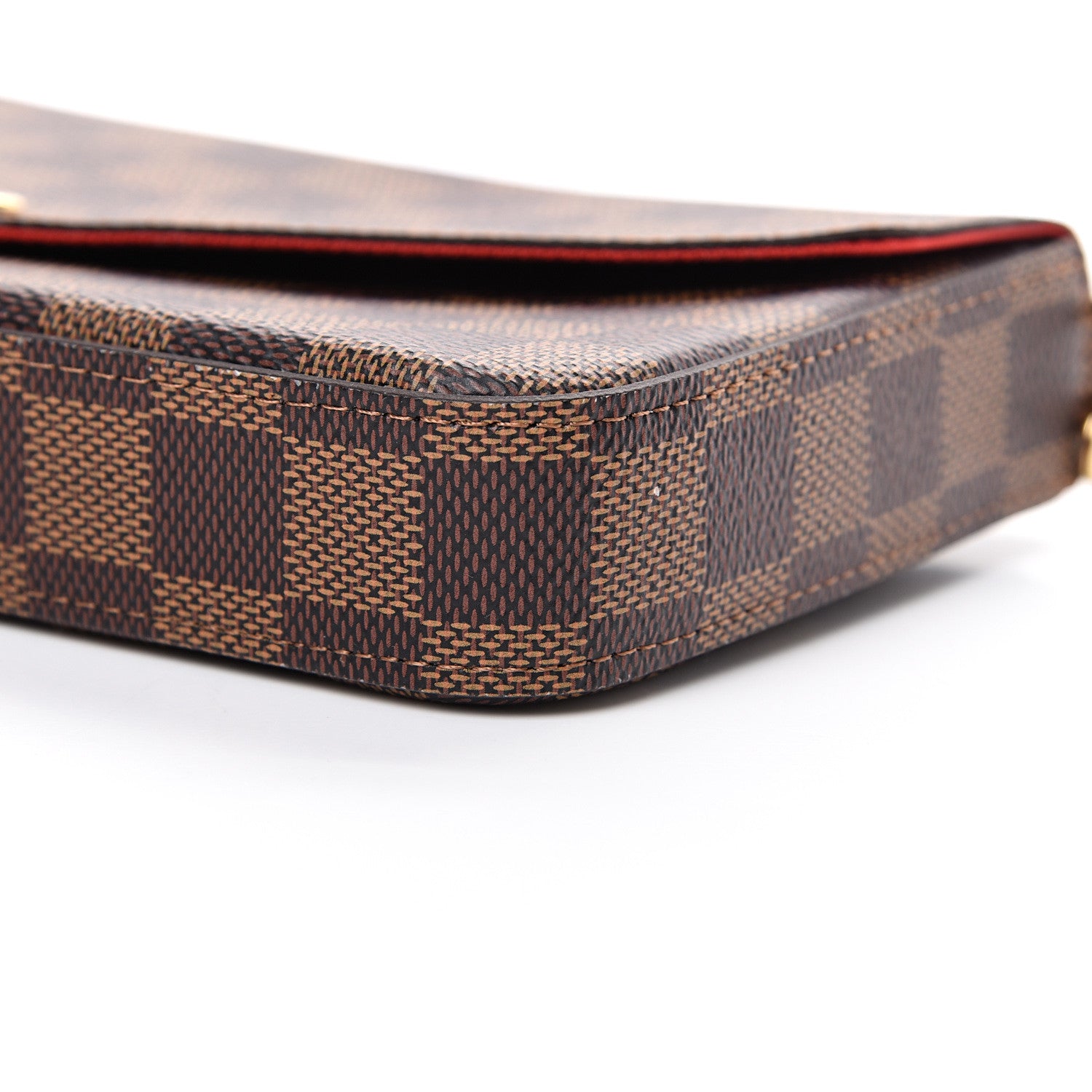 Louis Vuitton Damier Ebene Pochette Felicie Chain Wallet 12 of 13