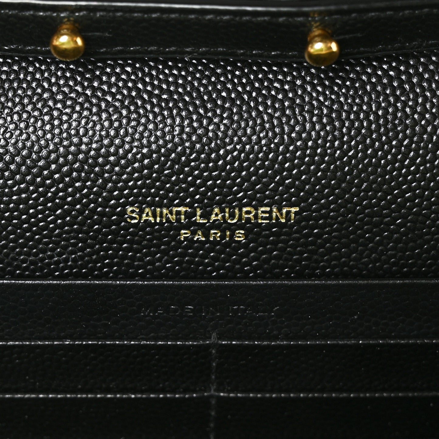 Grain De Poudre Matelasse Chevron Monogram Chain Wallet Black