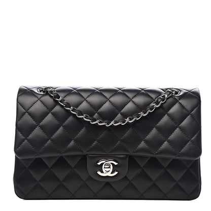 Chanel Lambskin Quilted Medium Double Flap Black 1 of 11