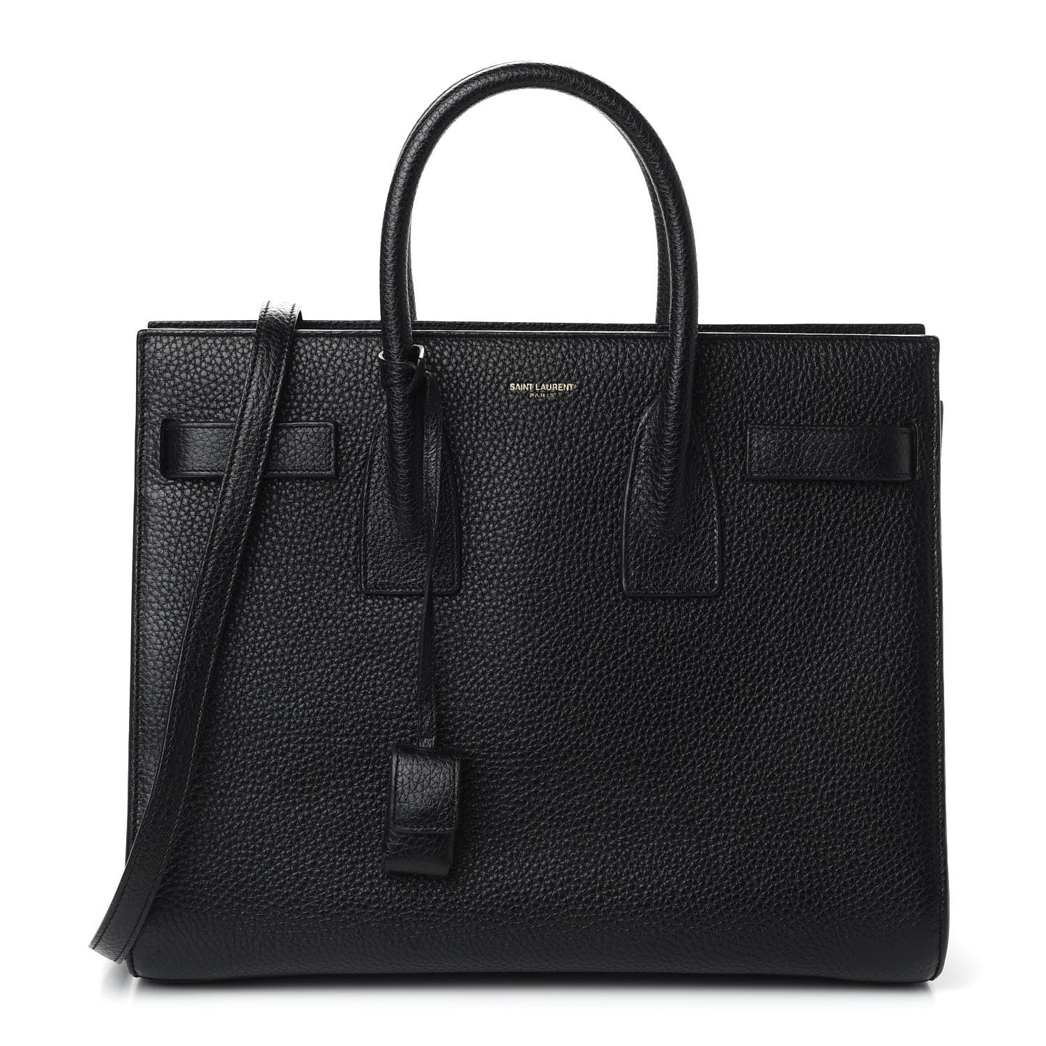 Saint Laurent Grained Calfskin Small Sac De Jour Black 1 of 9