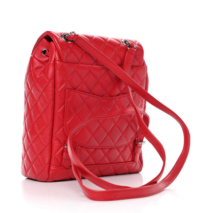 Chanel Lambskin Quilted Small Urban Spirit Backpack Red 2 of 6