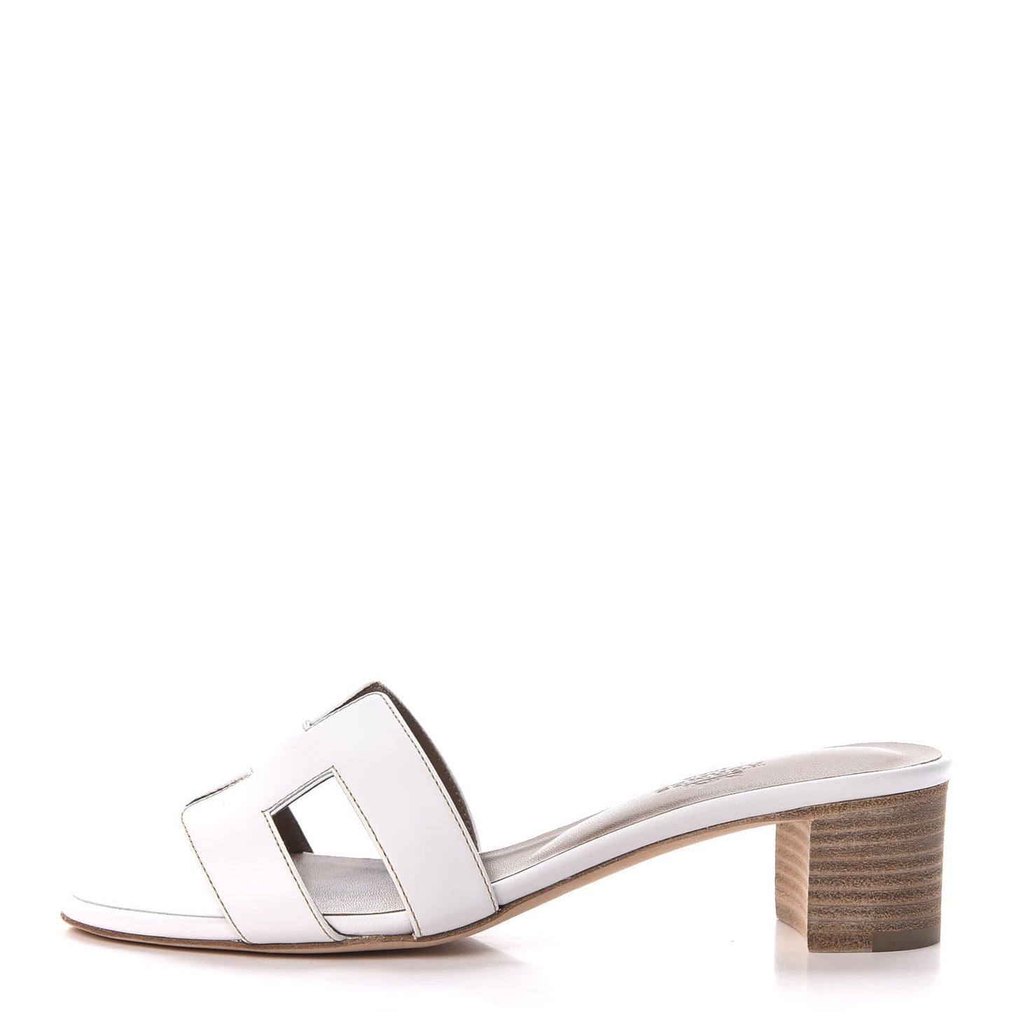 Calfskin Oasis Sandals 37 White