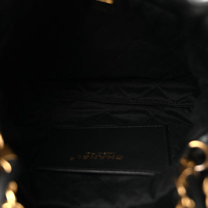 Chanel Shiny Calfskin Quilted Mini Chanel 22 Black 5 of 10