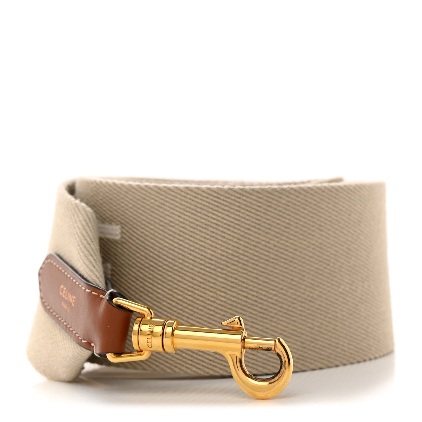 Jacquard Wool Logo Short Strap Beige White