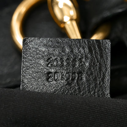 Gucci Monogram Large Jockey Hobo Black 7 of 12