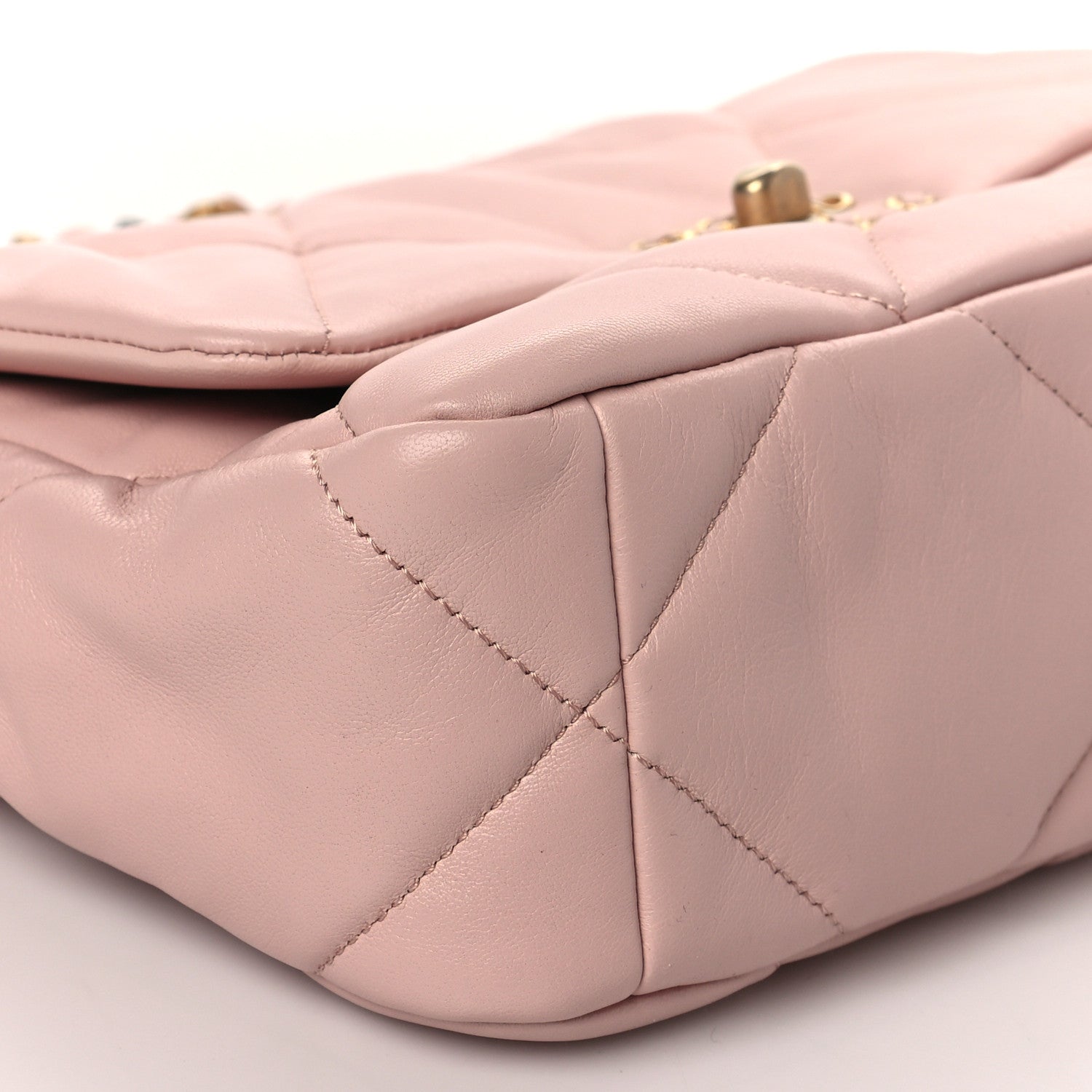 Chanel Lambskin Quilted Medium Chanel 19 Flap Light Pink 8 of 9