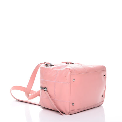 Chanel Caviar Square Stitched Bowler Pink 4 of 9