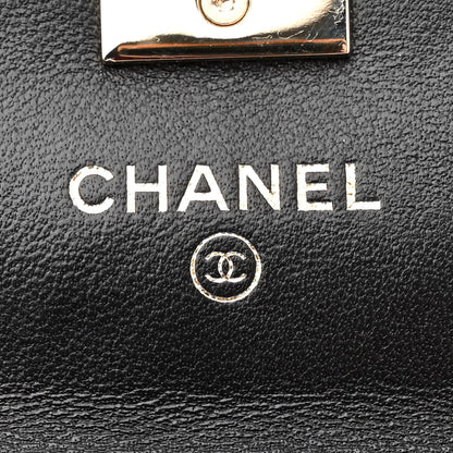 Chanel Lambskin Quilted Trendy CC Card Holder On Chain Black 6 of 11