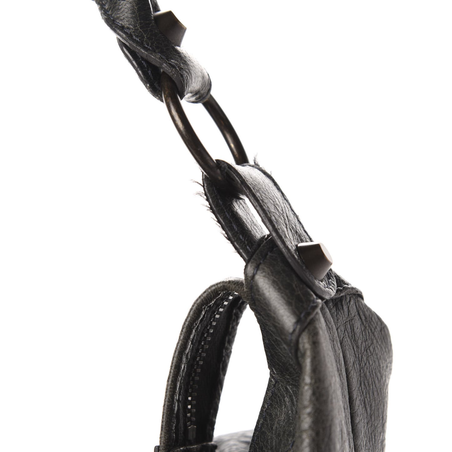 Agneau Classic Hardware Day Hobo Anthracite