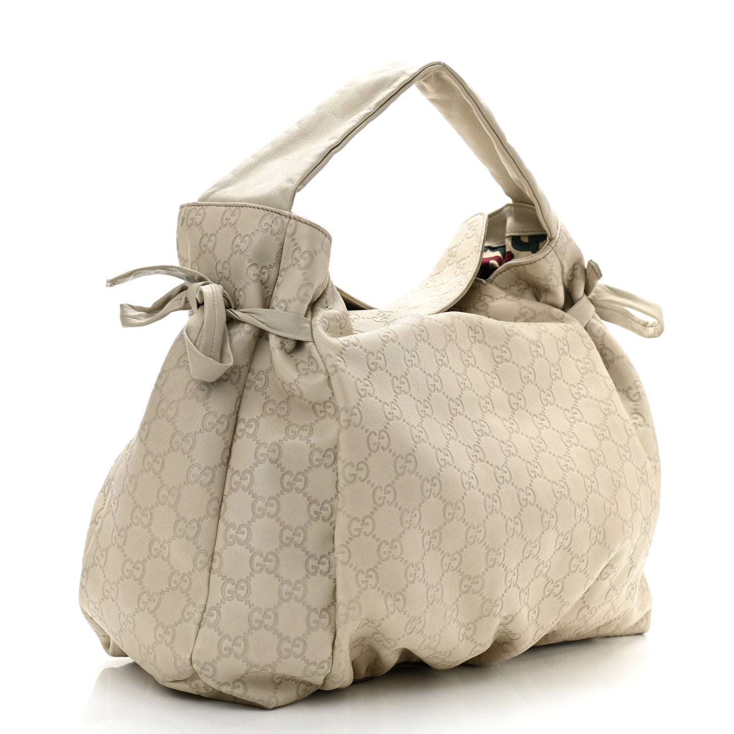 Guccissima Medium Hysteria Tote Ivory