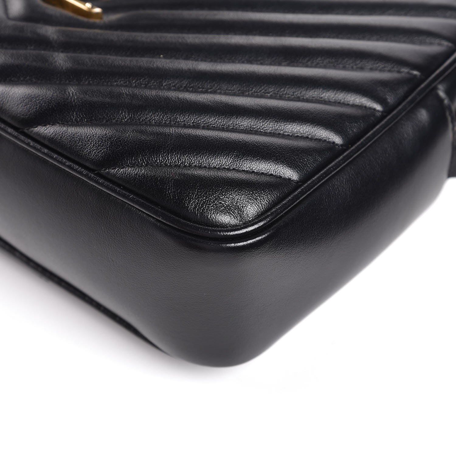 Saint Laurent Calfskin Matelasse Monogram Lou Camera Bag Black 9 of 11