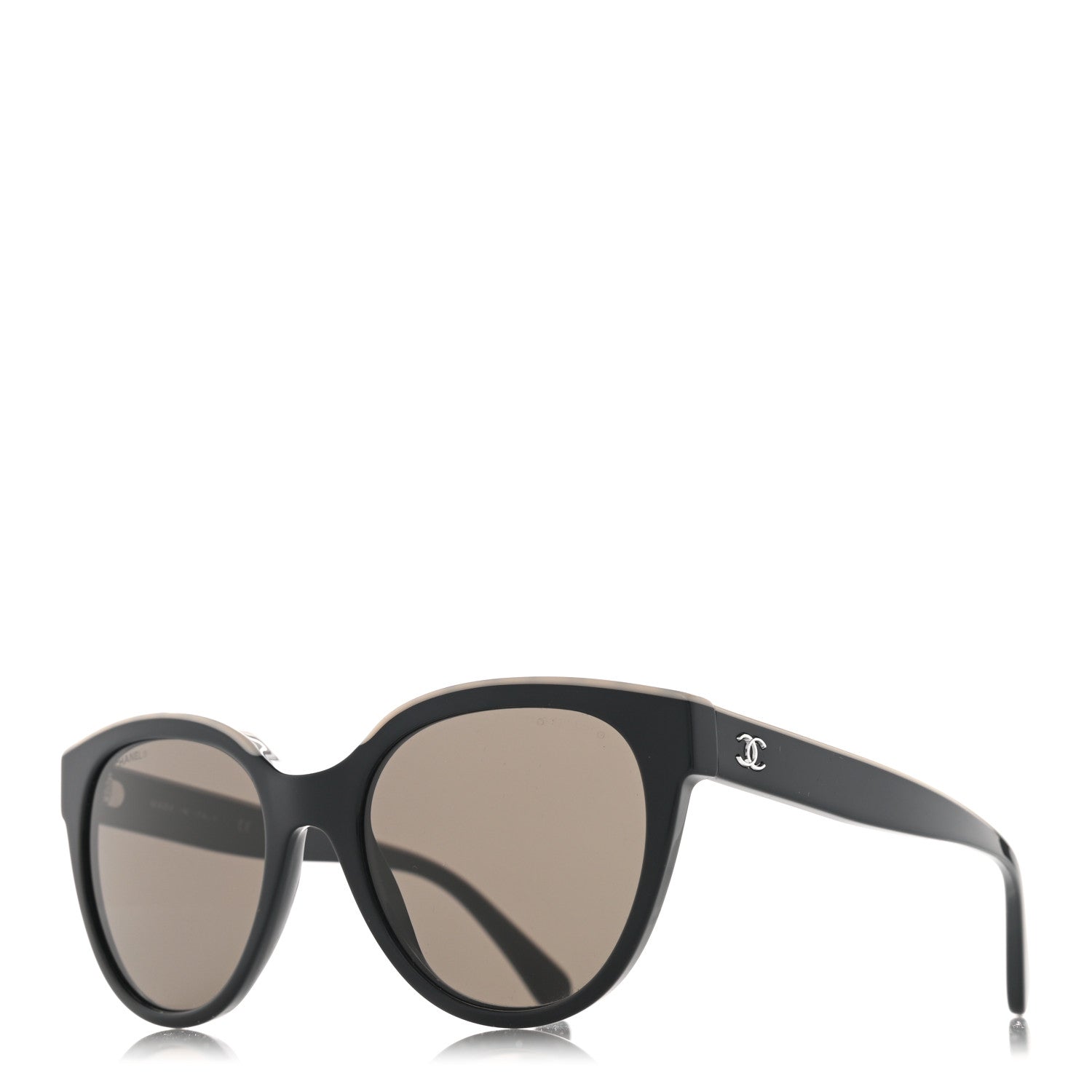Chanel Acetate CC Butterfly Sunglasses 5414 Black Beige 1 of 8